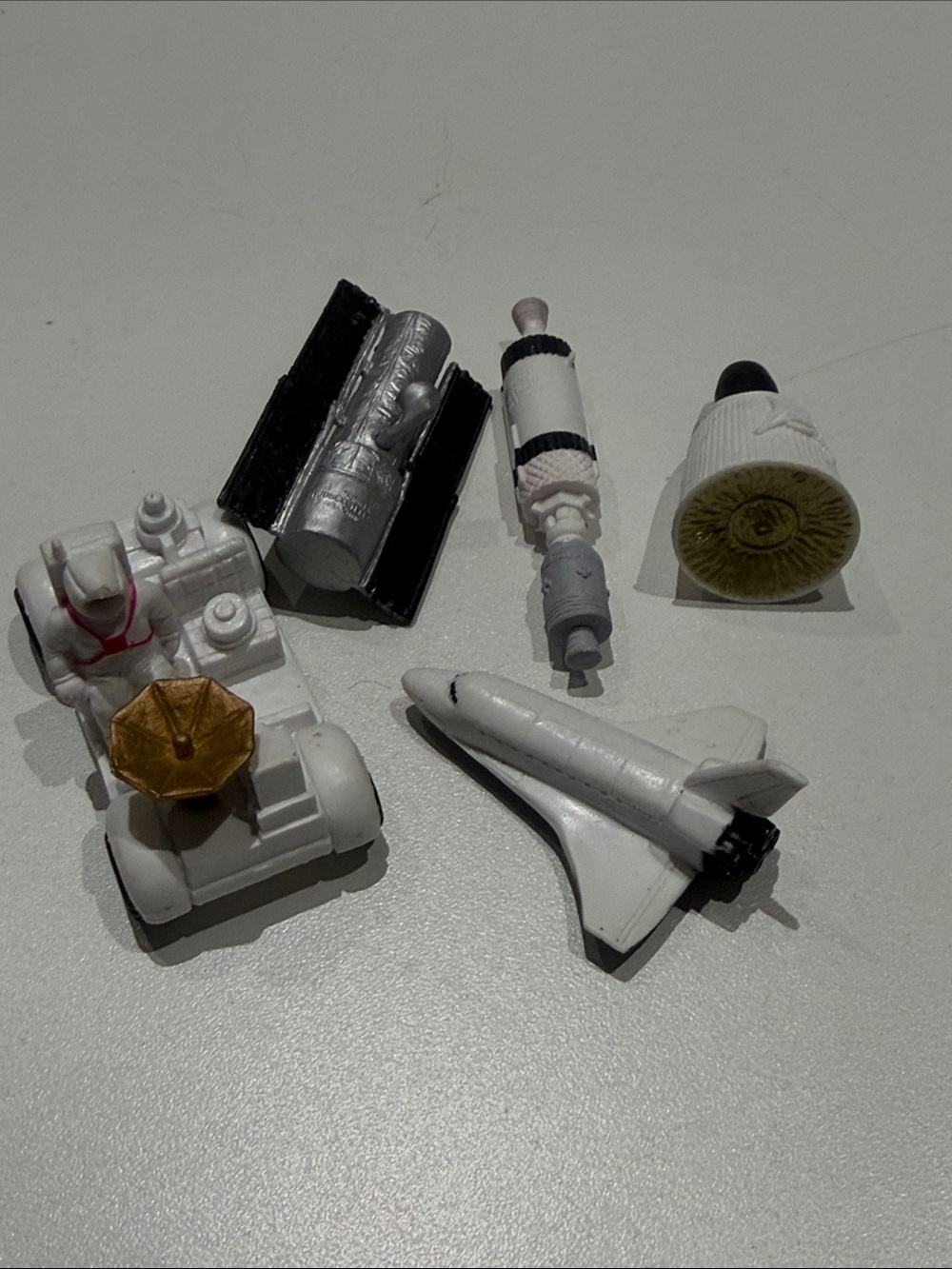 White Space Shuttle Soft Plastic Playset with Accessories - Kids Vehicles